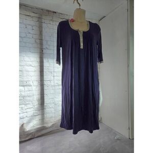 Lamiu Womens Size Small Navy/Grey Nightgown